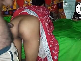 indian wife rides cowgirl with teasing kisses