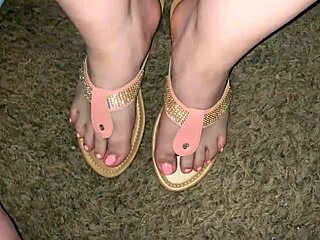 Latina's hot POV footjob finale