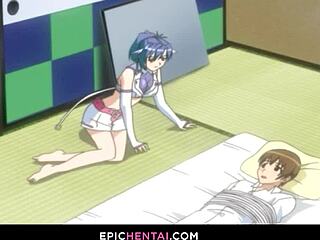 stunning hentai slams hard in 69 action