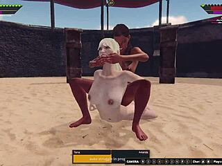 terra and amanda's steamy lesbian clash
