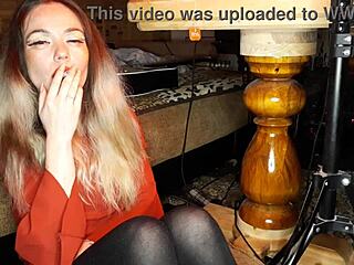 Wife Smoking Cigarette While Getting Fucked