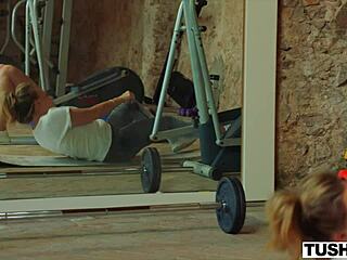 Tushy gym bunny Marie’s fierce anal pounding