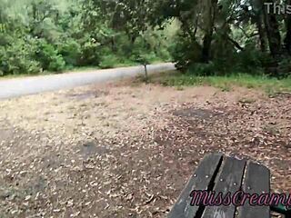 i caught her flashing in public park