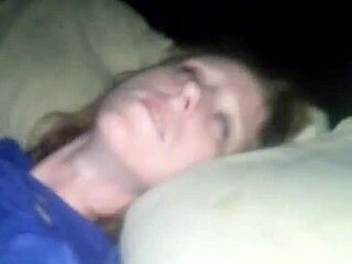 Watch a bound redhead in intense action.