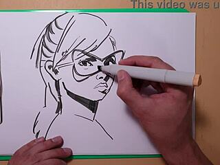 my quick copic sketch of milf portrait