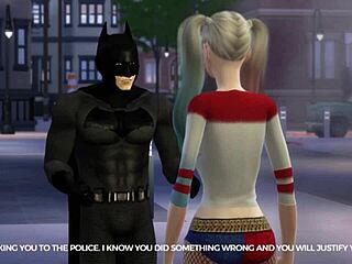 Harley Teases Batman with Flair