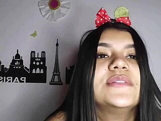 Latina Licking Candy Imagining Your Cock