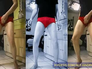 Big Cock Gay Underwear Fetish Video in Solo Seduction