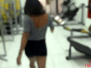 Latina’s Naughty Trick On Hard Boyfriend During Workout