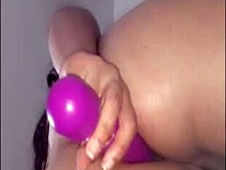 Colombian Teasing Her Tight Asshole With Toy Play