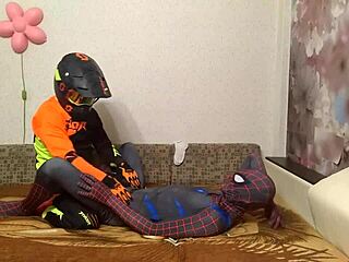 Gay Spiderman Crushes Motocross Rival In Fierce Bedroom Showdown