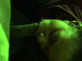 DC ebony takes deepthroat and hard anal pounding in rough session