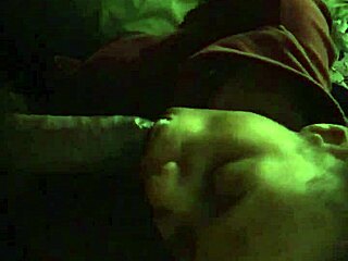 DC ebony takes deepthroat and hard anal pounding in rough session