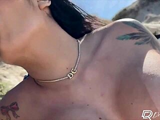 Busty Blonde in Wild Interracial Heat