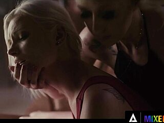 BLONDE BOMBSHELL DOMINATES SENSUALLY