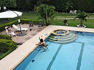 Party ends with poolside pounding