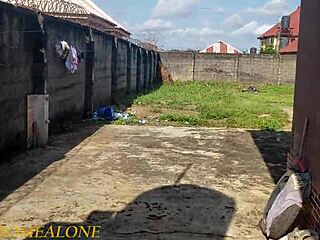 Big fat ass milf battles huge cock outdoors