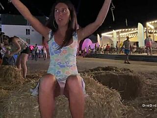 Shameless Wife Strips Panties in Public Dare