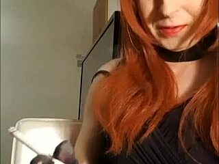 Transsexual Smashed Hard In Garage After Smoke