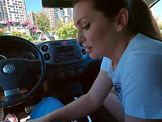 Amateur Car Blowjob POV Thrill