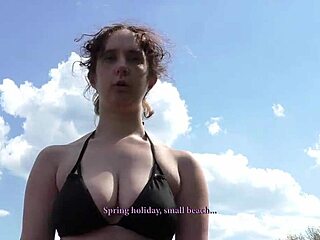 Natasha teases solo by river