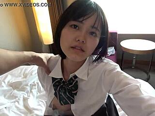 daring japanese teen’s homemade cowgirl fuck session