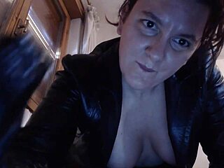 Italian MILF's Leather Power Play