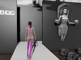 Cute Brunette Teen Fucked In 3D Hentai