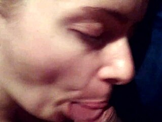 Stepdaughter’s Deep Blowjob Ends in Cum-Covered Face