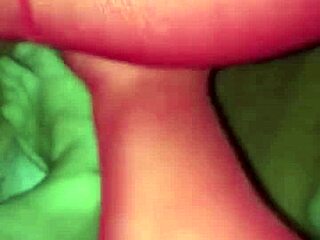 Red Bodystocking Slut Takes Cum On Face Hard