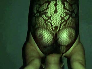 Chubby Fishnet Tits Tease