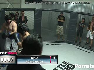 blonde traps boxer in passion