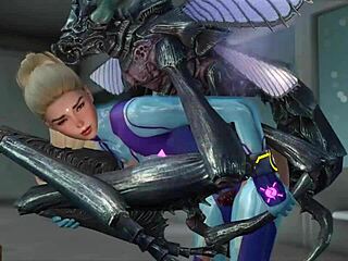 Zero Suit Samus in 3D porn
