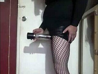 Sissy Crossdresser's Pump Debut