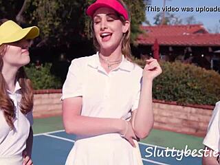 What’s behind this wild tennis court gangbang?