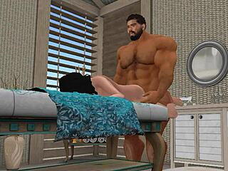 muscle bear's steamy bold massage