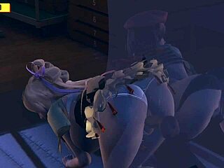 hentai 3d duo tempts lucky guy in steamy threesome