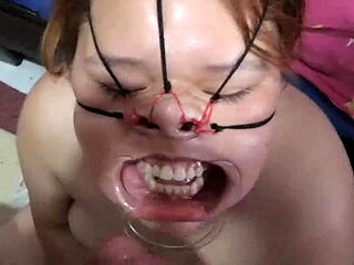 Her Face in Bondage Cumshot