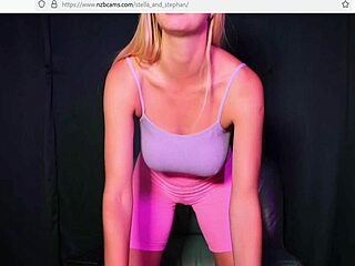 pretty girl gets daring in lingerie