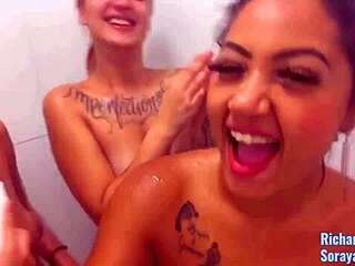 Secret shower orgy with friends