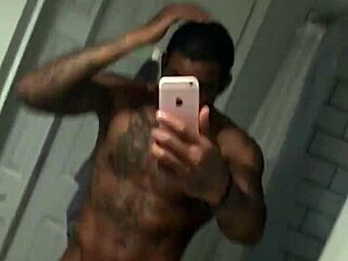 Big Black Cock Gets Soaked In Steamy Shower Solo