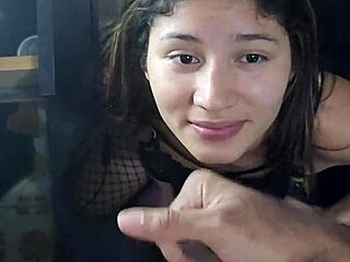 Latina Sucks Cock For Creamy Facial Cumshot