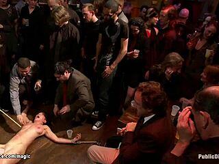 Brunette’s Thrilling Bar Moment