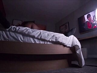 ebony wife rides huge cock downtown