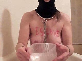 French slave submits in intense auto-session