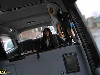 Taxi thrills with stunning beauty