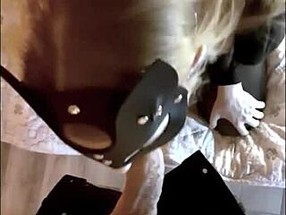 blonde with small breasts sucked huge dick eagerly