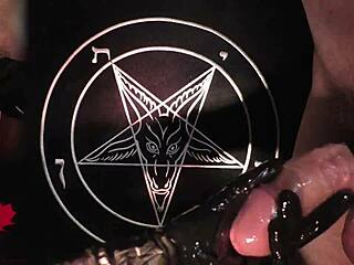 Latex Gloves Handjob For Baphomet’s Tribute