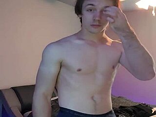 Justinjay’s Solo Climax During a Sweaty Workout Session