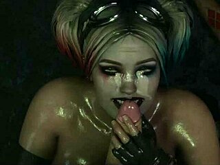 Harley Quinn Takes Monster Cock for Public Creampie